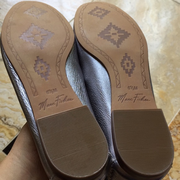 Marc Fisher Soft silver/pewter cushion flat loafer - Picture 5 of 8